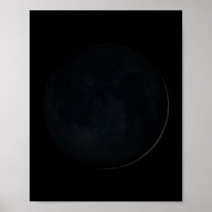 Póster Fase luna nueva