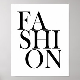 Póster FASHION - Elegante Cita de tipografía