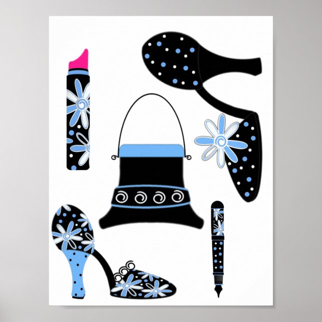 Póster Fashion in Blue (Frente)