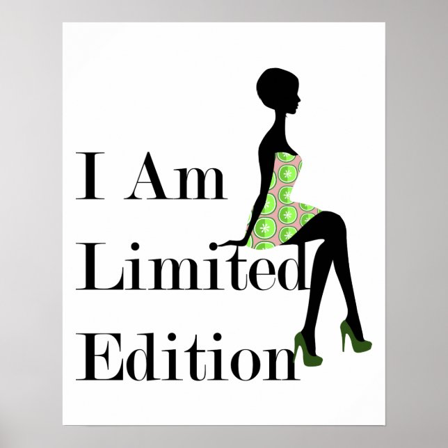 Póster Fashion Silhouette I Am Limited Edition Cita (Frente)