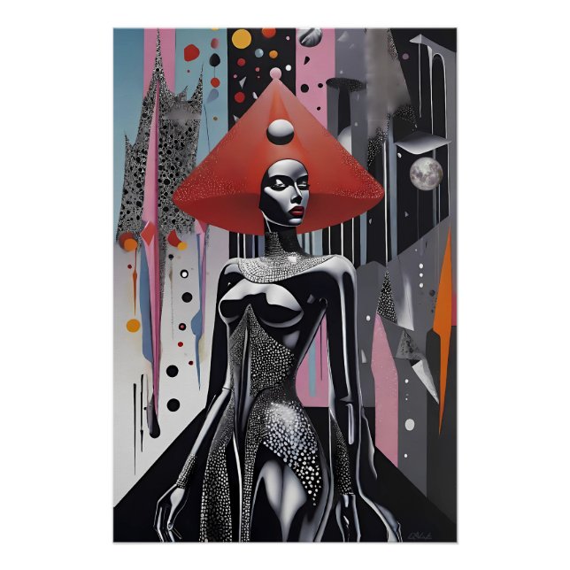 Póster Fashionista - Ken Gage Surreal Art (Anverso)