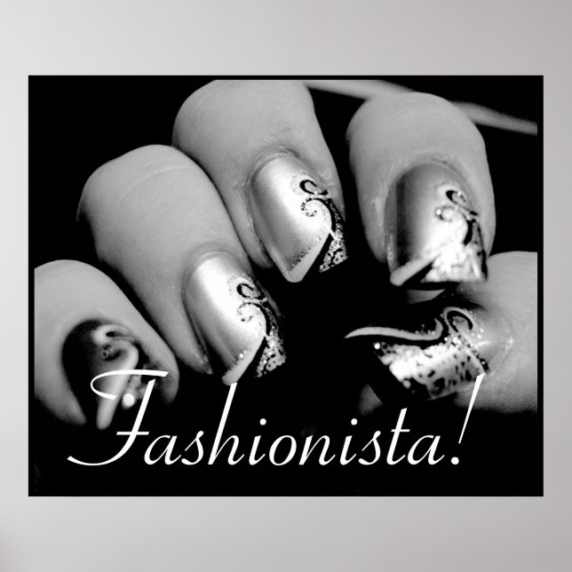 Póster Fashionista Nail Art (Frente)