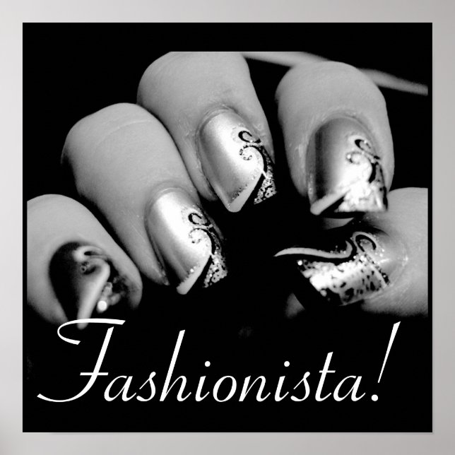 Póster Fashionista Nail Art (Frente)