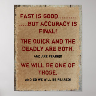 Póster Fast Draw Motivation Poster