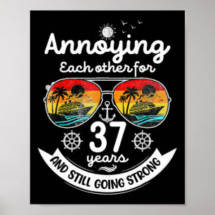 Póster Fastidiándose el uno al otro 37 año 37 aniversario