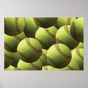 Póster Fastpitch Multiball Amarillo