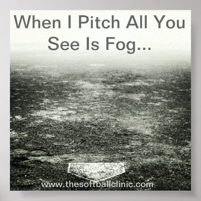 Póster Fastpitch Softball Poster. Peligro (Frente)