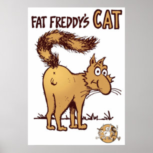 Póster Fat Freddys Cat Fabulous Furry Freak Brothers Shir