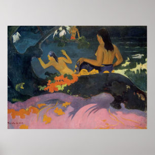 Póster Fatata Te Miti (A orillas del mar) - Imagen de Pau