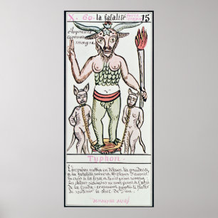 Póster Fate, tarot card, French