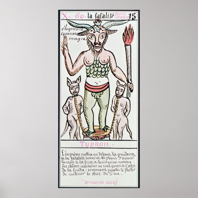 Póster Fate, tarot card, French (Frente)