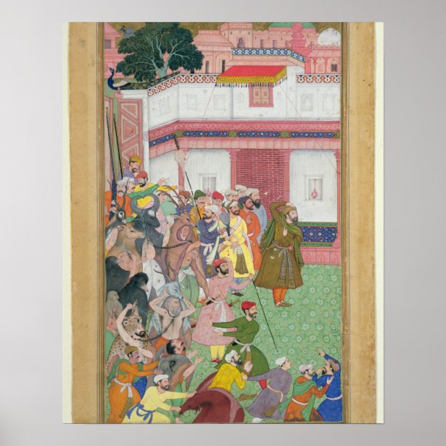 Póster Fatepur Sikiri, 1573: Hasain Quli Khan-l Jahan pre (Frente)