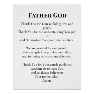 Póster Father God Everyday Prayer