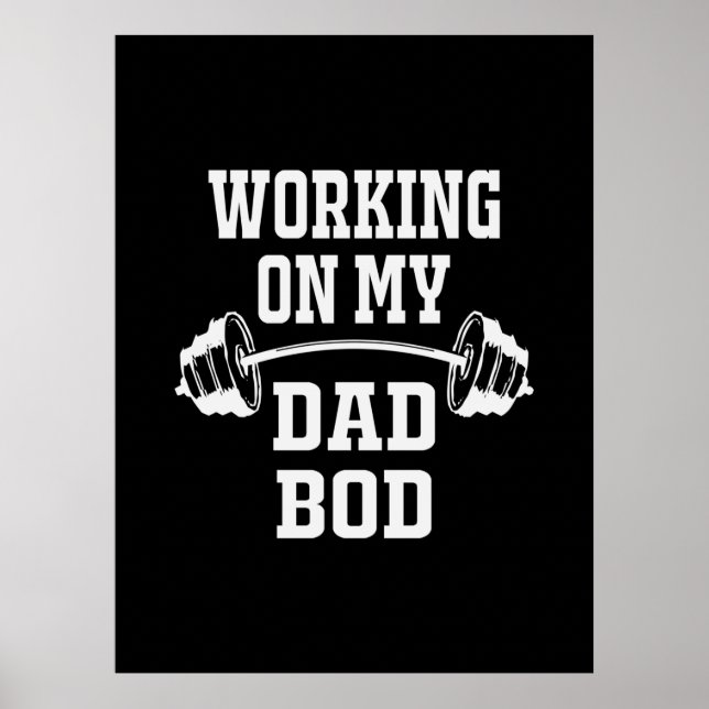 Póster Father's Day | Working On My Dad Bod (Frente)