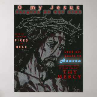 Póster Fatima Prayer Poster