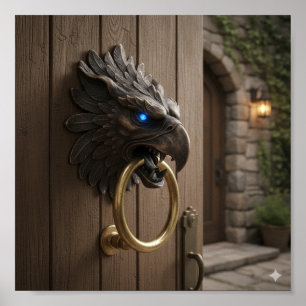 Póster Faucet de Griffin Ornate - Escultura Mítica Detall