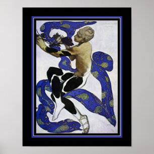 Póster "Faune" aproximadamente 1912 Art Nouveau