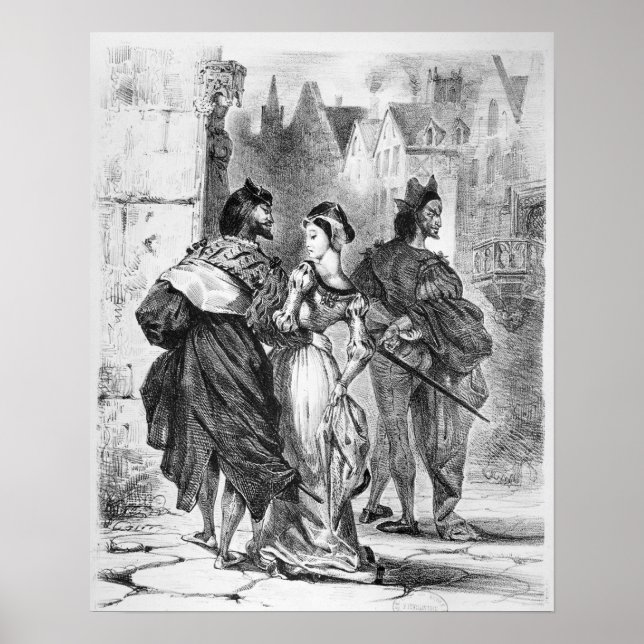 Póster Fausto conociendo a Marguerite (Frente)