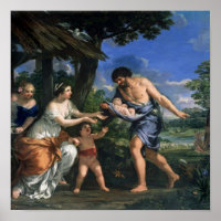 Faustulus entrusting Romulus and Remus