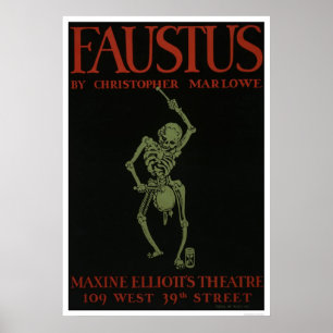 Póster Faustus De Marlowe 1936 WPA