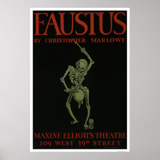 Póster Faustus De Marlowe 1936 WPA