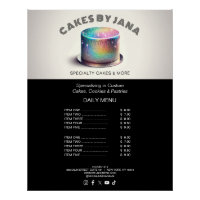 Faux Holographic Rainbow Purpurina Cake Bakerley