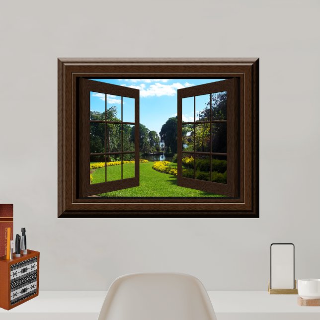 Póster Faux Window Poster Tranquilidad Paisaje Zen (Subido por el creador)
