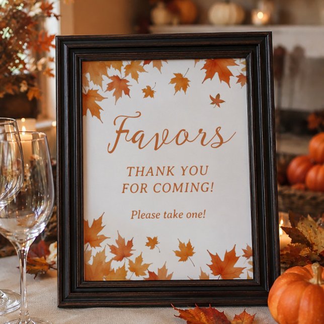 Póster Favor de Baby Shower de Otoño (Subido por el creador)