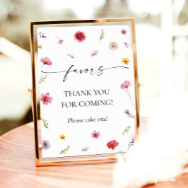 Póster Favor de la flor silvestre