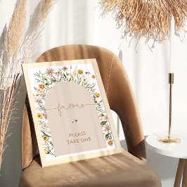 Póster Favor de la floración del Boho