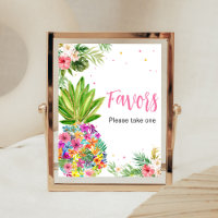 Favor de la piña tropical floral