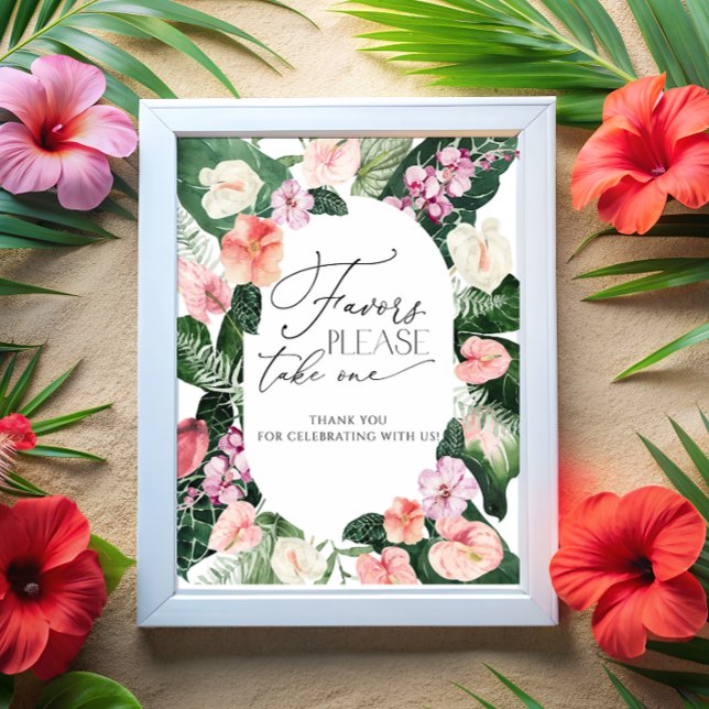 Póster Favor De Las Acuarelas Tropicales Por Favor Tome U (Subido por el creador)