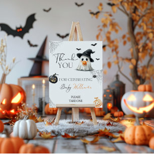 Póster Favor de Pequeño Boo Baby Shower Halloween