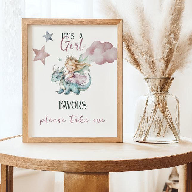 Póster Favor de sueño de cuento de hadas para baby shower (Subido por el creador)