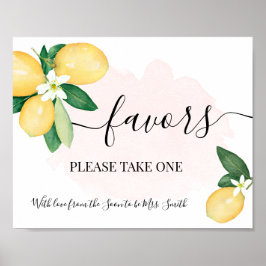 Póster Favor Por Favor Un Boda De Novias Rosa De Lemons