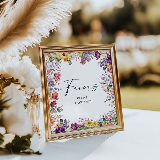 Póster Favor Rótulo Jardín Flores Bridal Ducha (Subido por el creador)
