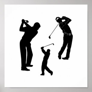 Póster Favorable de golf