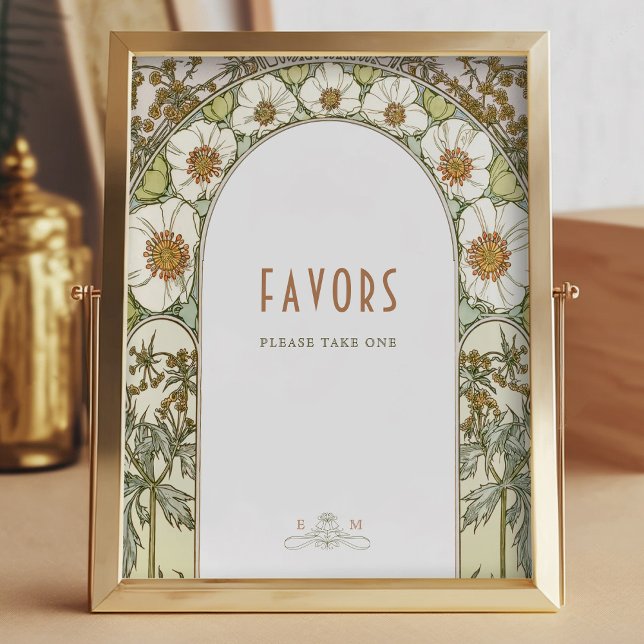 Póster Favorece a los invitados del Rótulo Viñar Art Nouv (Subido por el creador)