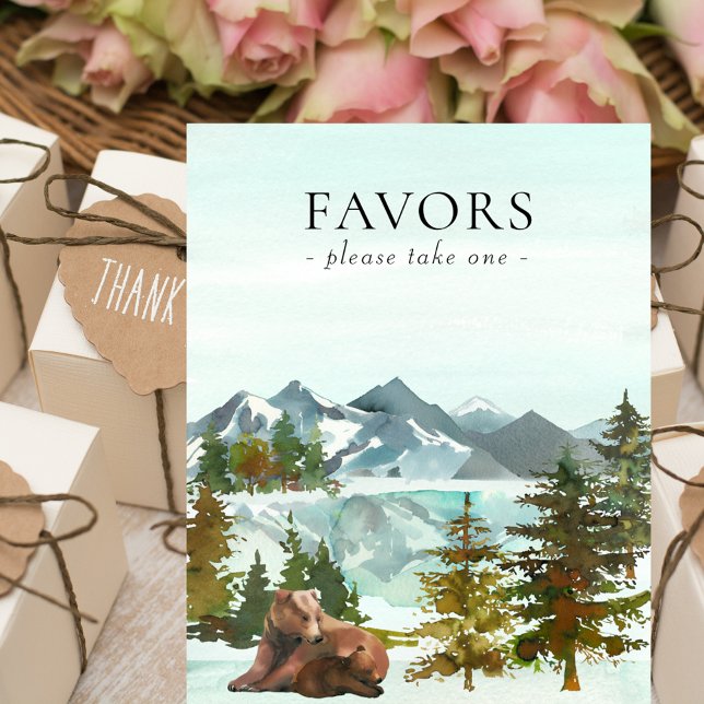 Póster Favorece Baby Shower Table Adventure Rustic Bears (Subido por el creador)
