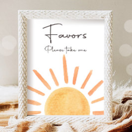 Póster Favorece el Boho Sunshine Table First Trip Sun Bir