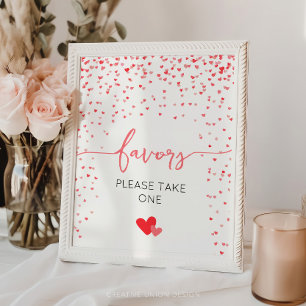 Póster Favorece el Rótulo Baby Shower digital o la impres