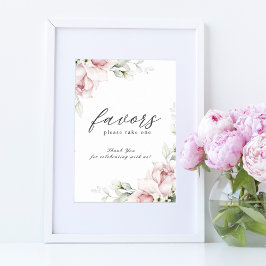Póster Favorece el Rótulo Boda Floral | Rótulo de Rosas r