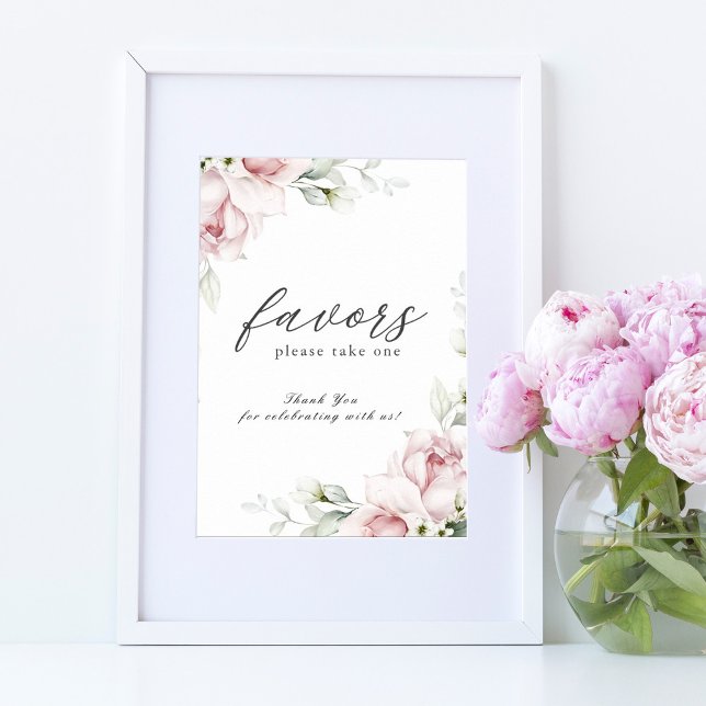Póster Favorece el Rótulo Boda Floral | Rótulo de Rosas r (Subido por el creador)