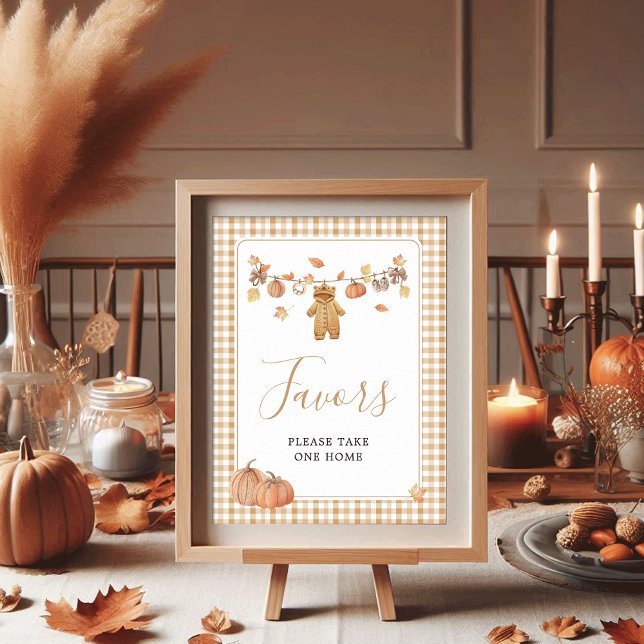 Póster Favorece la Rústica Calabaza Caída Baby Shower (Subido por el creador)