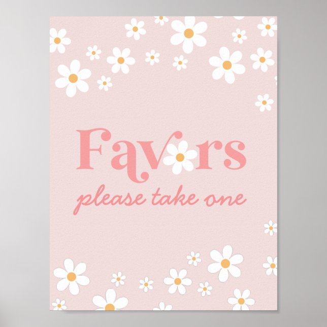 Póster Favores De Daisy Rosado (Frente)