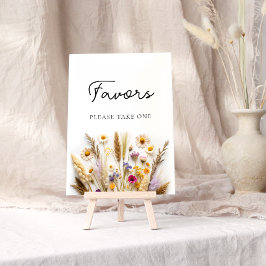 Póster Favores De Flores Silvestres Por Favor Tome Uno