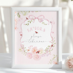 Póster Favoritos de flores silvestres Love Bug para baby 