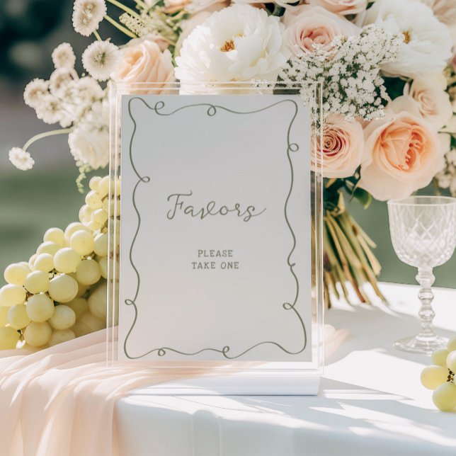 Póster Favoritos de marco verde de sabio dibujado a mano (Subido por el creador)