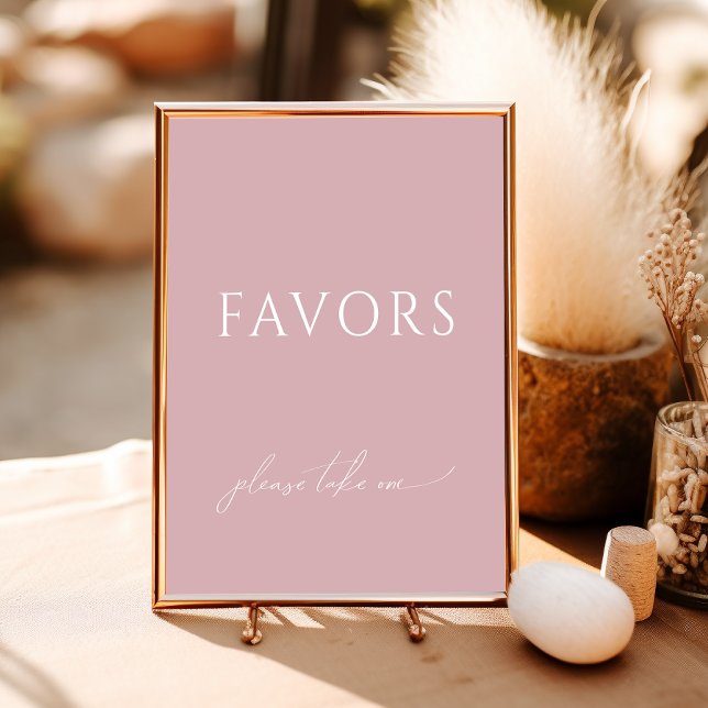 Póster Favoritos para Baby Shower Polvoriento Rosa Capric (Subido por el creador)