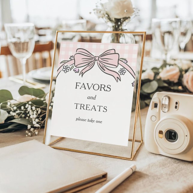 Póster Favors and Treat Pink Ice Cream Sundae Baby Shower (Subido por el creador)